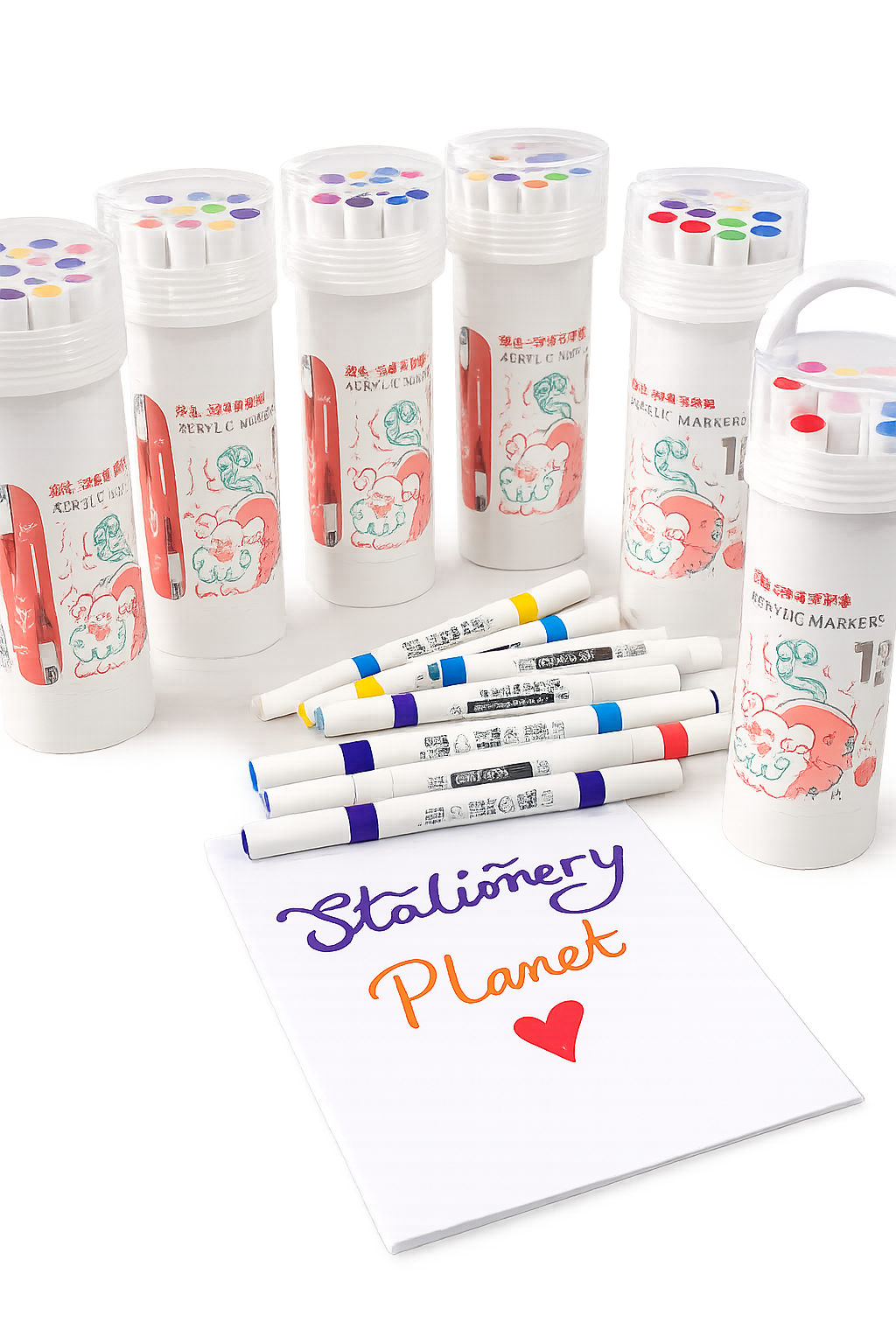 Acrylic Marker Set (12 Colors) - Image 3
