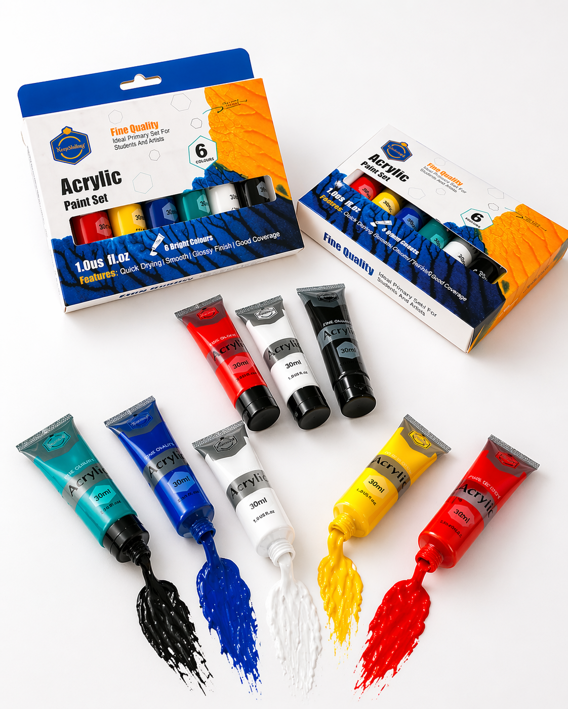 Premium Acrylic Paint Set (6 Colors) - Image 4