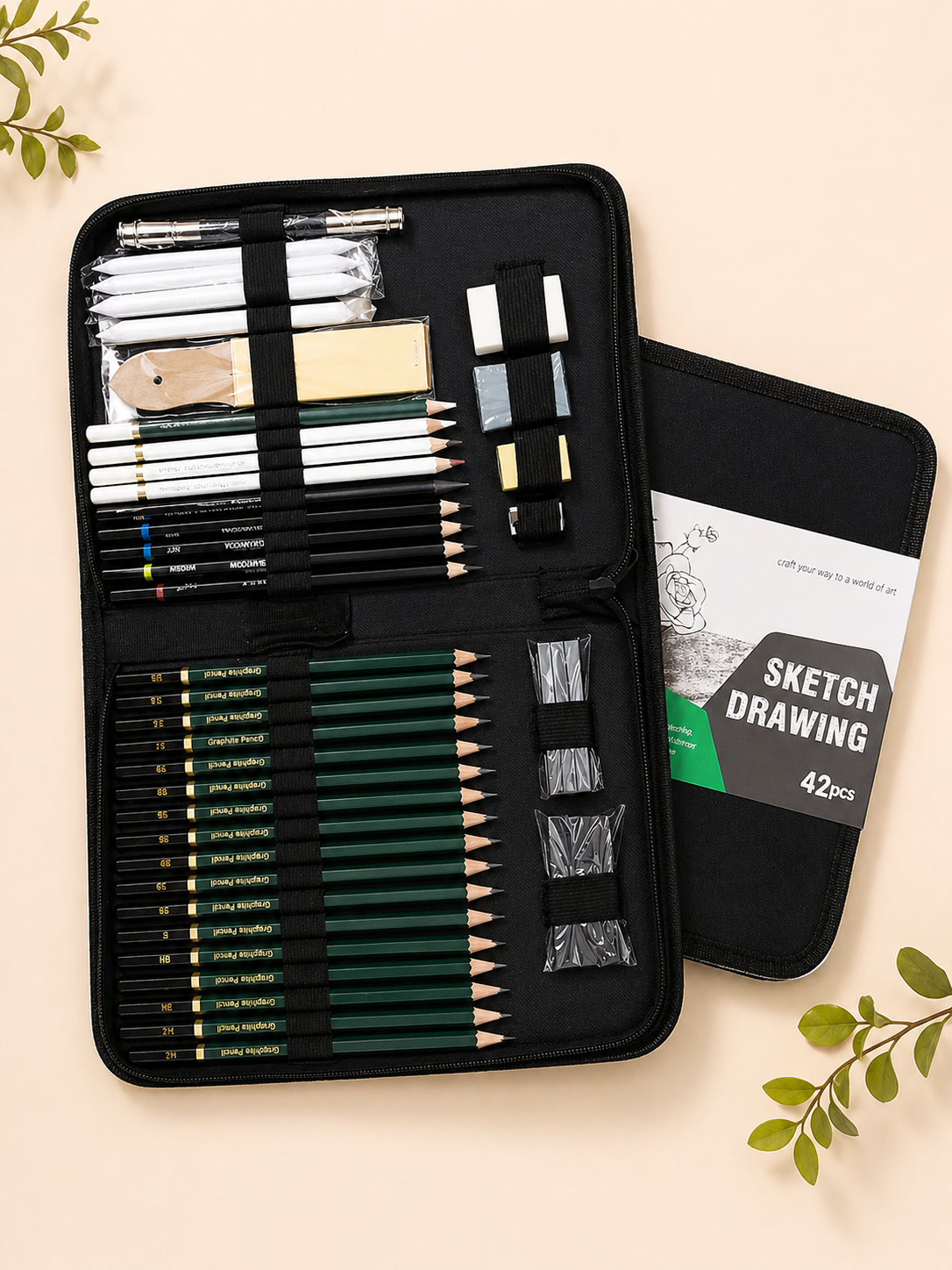 Sketch & Drawing Kit – 42 Piece Artist Set - Image 4
