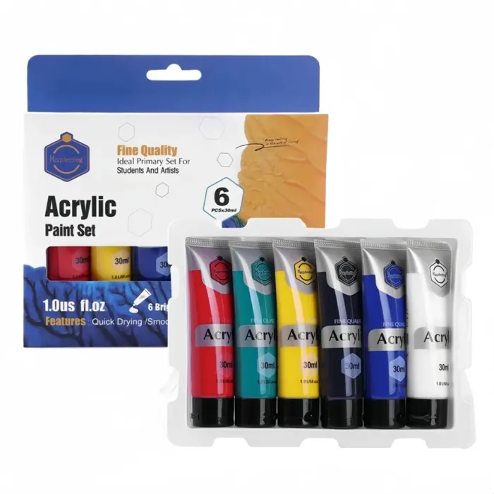 Premium Acrylic Paint Set (6 Colors) - Image 2
